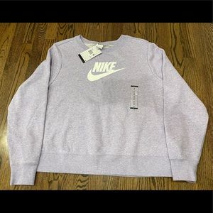 womens new with tags Nike sweatshirt soft purple color, retails for $55
